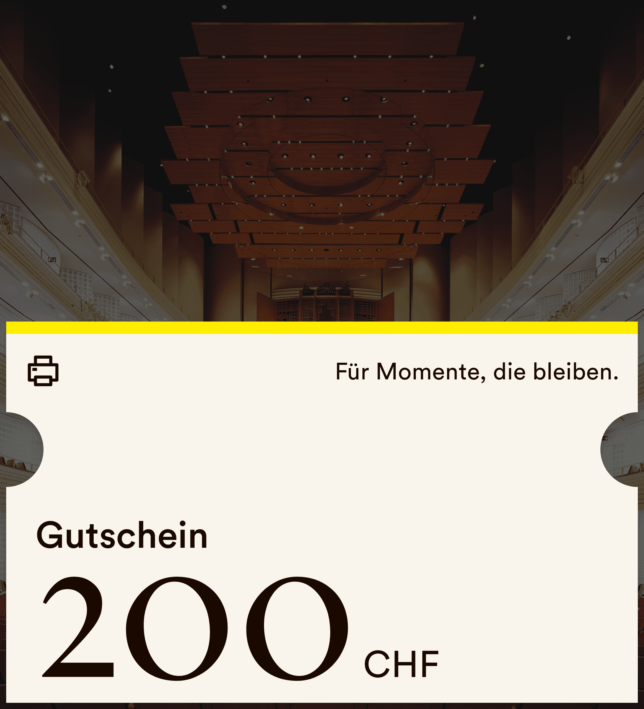 Image illustrating product: Gutschein CHF 200