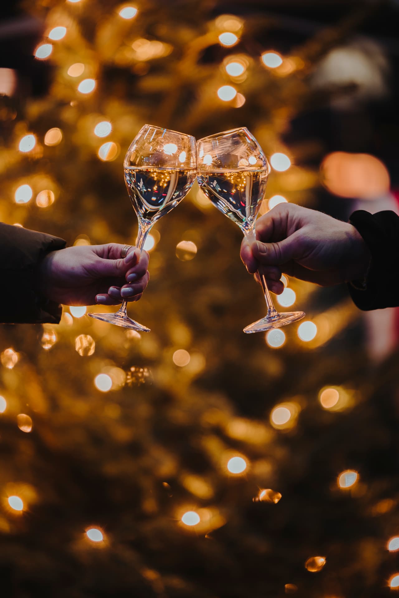 Champagner on Seebar Terrace during Advent season at KKL Luzern
