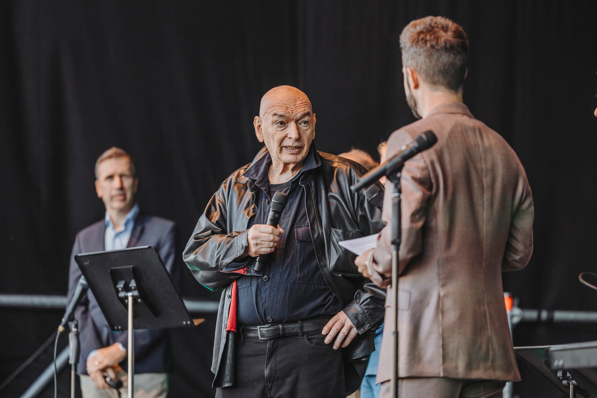 Jean Nouvel architect of the KKL Luzern in an interview at the 25th anniversary of the KKL Luzern