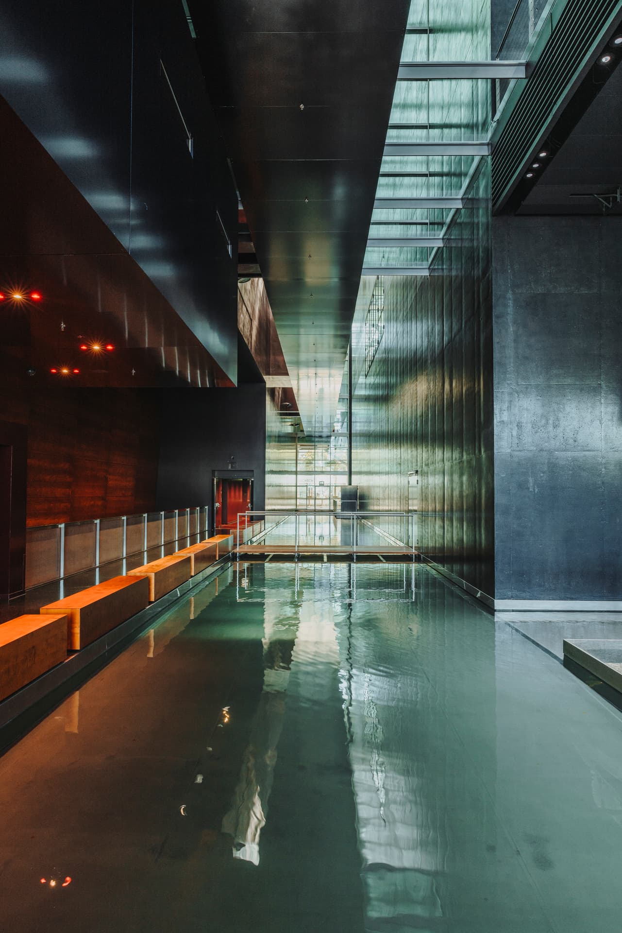 Architektur Wasserkanäle im KKL Luzern